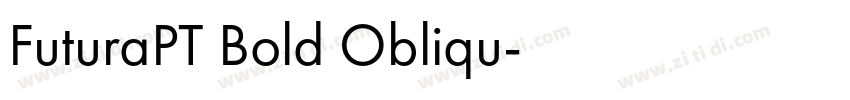 FuturaPT Bold Obliqu字体转换